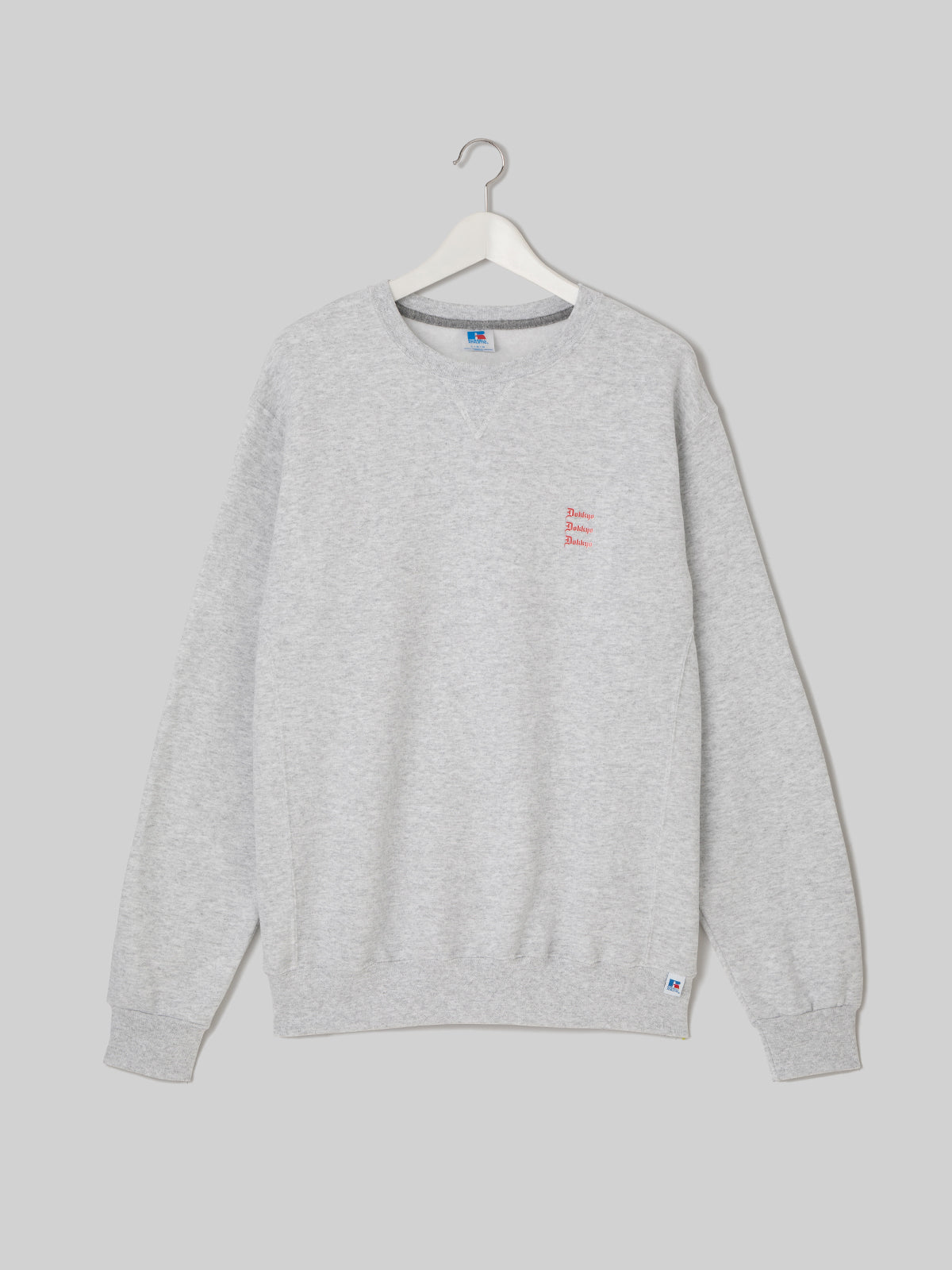 DOKKYO RUSSELL ATHLETIC クルーネックスウェット ブラックレターロゴ 