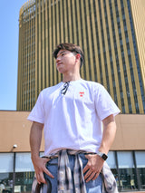 TEIKYO ヘビーウェイトTシャツ デカTロゴ ホワイト