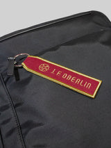J. F. OBERLIN フライトタグ J.F. OBERLINロゴ バーガンディ