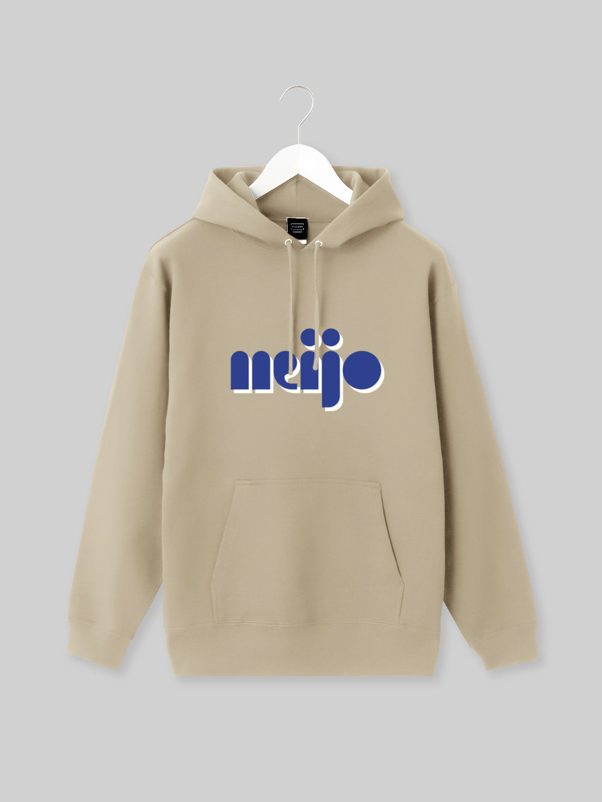 MEIJO スウェットプルオーバーパーカー meijoロゴ サンドベージュ
