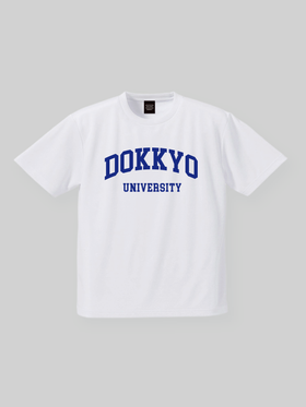 DOKKYO ドライショートスリーブTEE DOKKYOカレッジロゴ ホワイト