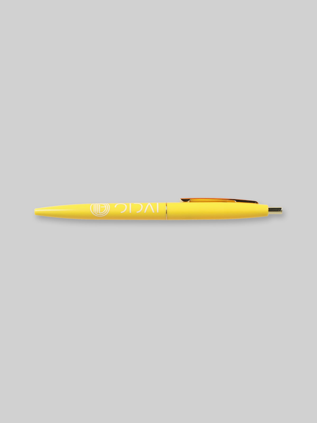 OIDAI BIC クリックゴールドボールペン サークルロゴ イエロー