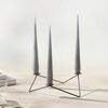 Avani candle holder Matte Black Finish