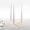 Avani candle holder Polished Gold Finish