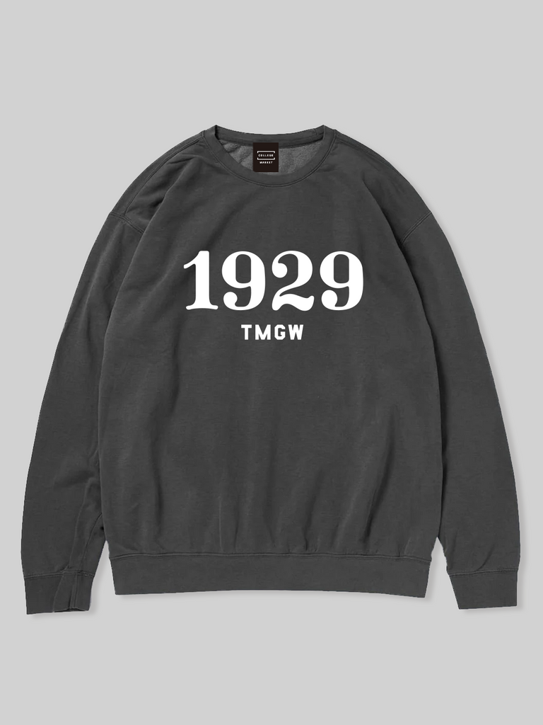 TAMAGAWA ガーメントダイ クルーネックスウェット 1929ロゴ