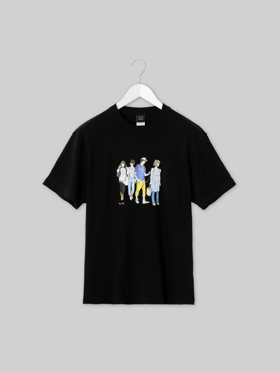 J. F. OBERLIN 江口寿史コラボ Tシャツ「桜美林2013」 OBLNロゴ ブラック