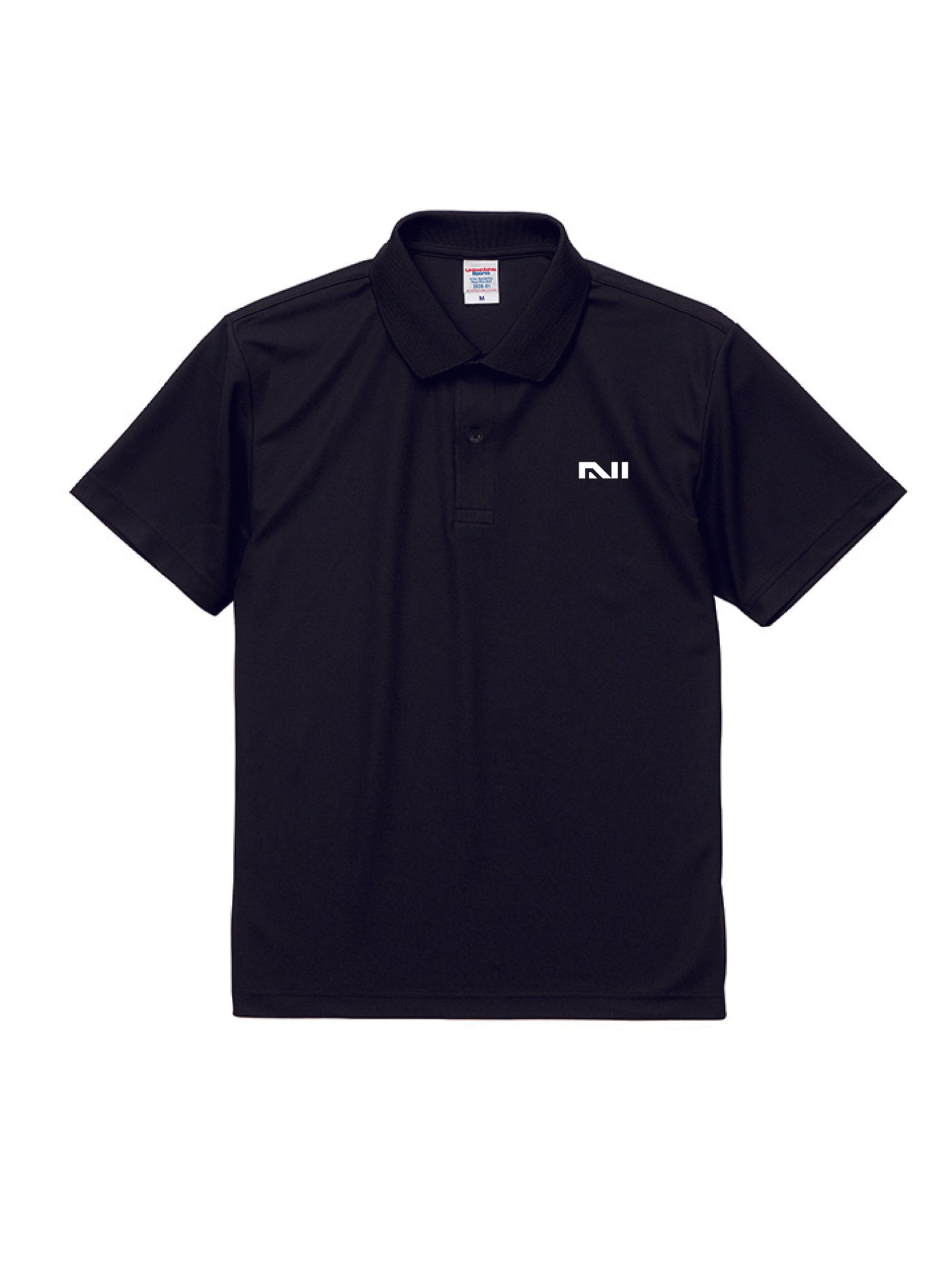 Nasta アーチロゴ ポロシャツ ブラック