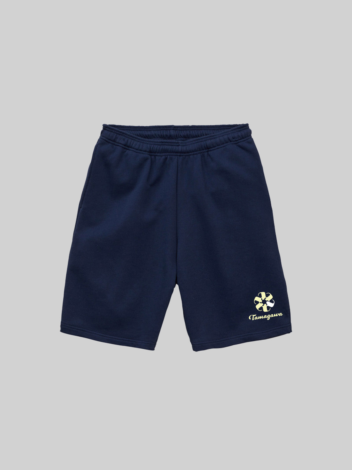 TAMAGAWA Sweat Shorts Cosmos Logo Navy