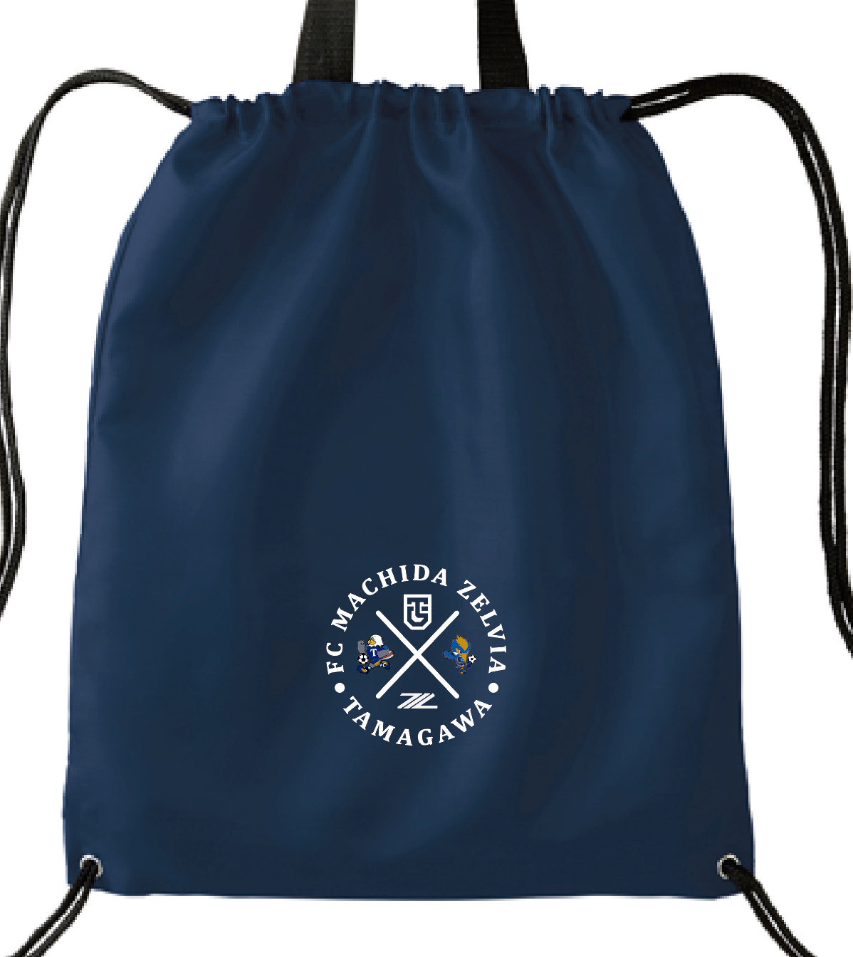 TAMAGAWA ZELVIA コラボナイロンジムサック サークルデザイン ネイビー
