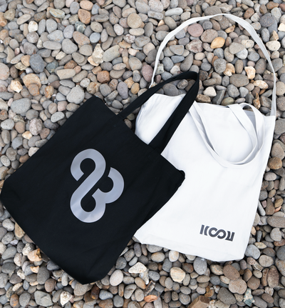 KYUSAN ２WAYトートバッグ シャリンロゴ小ライトグレー