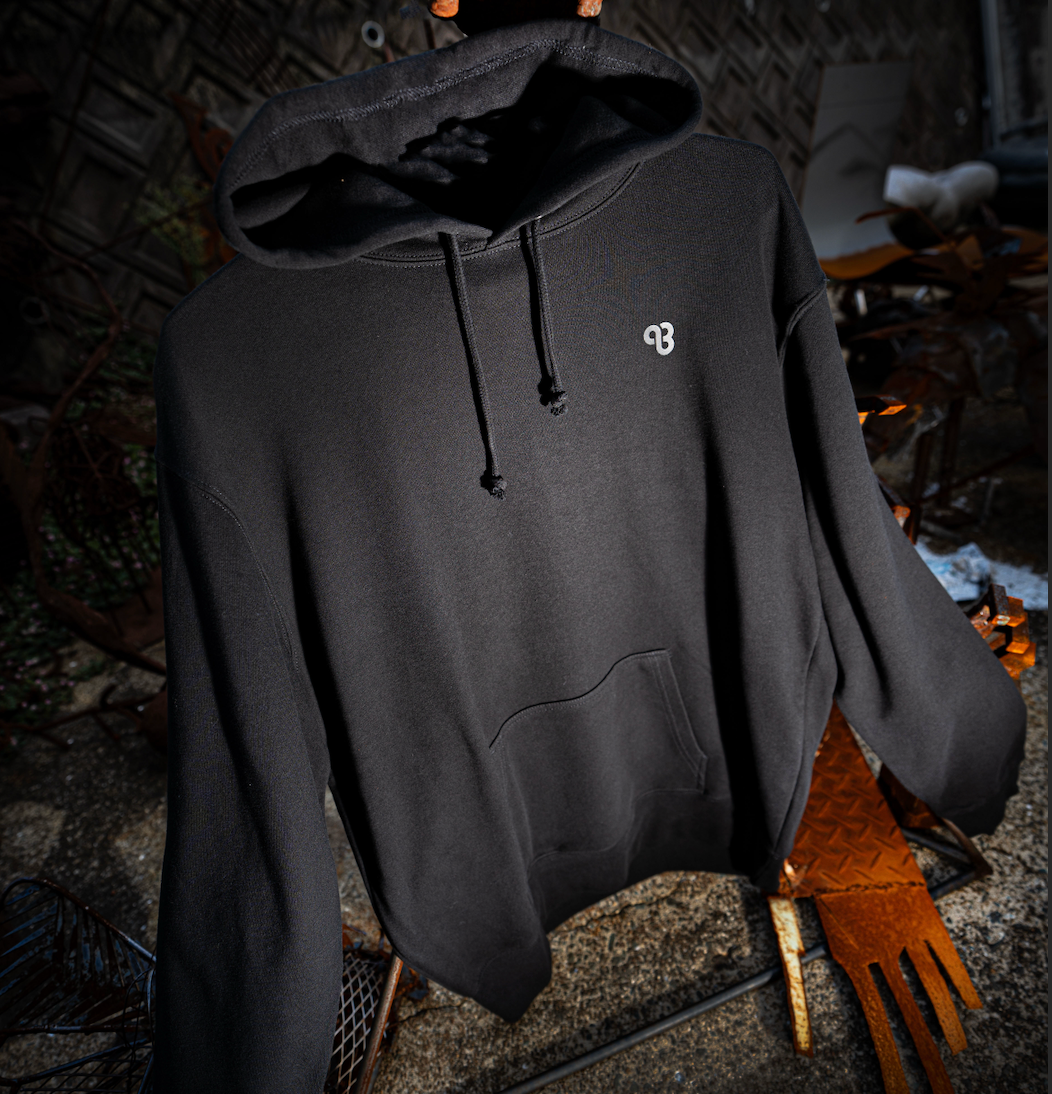 KYUSAN プルオーバーパーカー キューサンロゴ ブラック