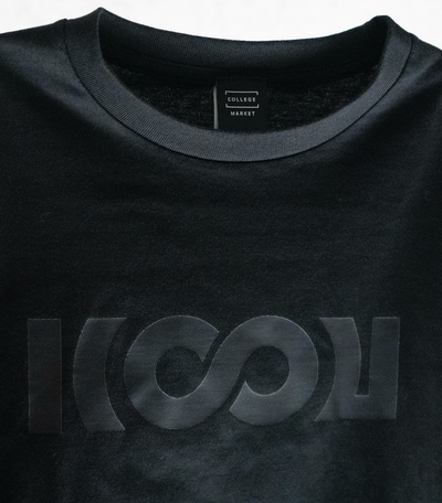 KYUSAN ロングスリーブTEE シャリンロゴ  ブラック