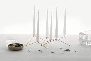Avani candle holder Polished Silver Finish