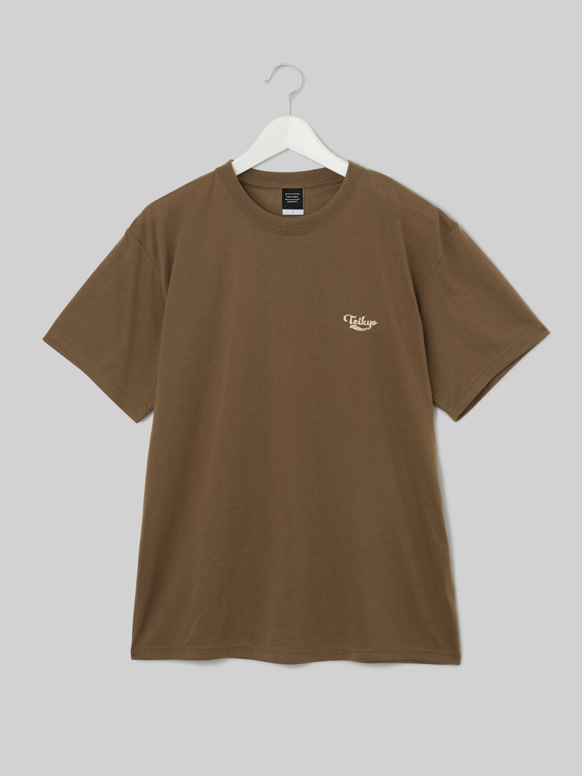 TEIKYO Dry Cotton Touch TEE Feather Logo Acid Olive