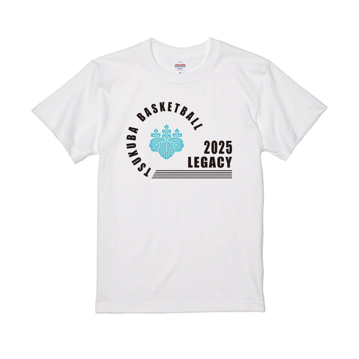 筑波大学 バスケットボール部 HG コットンTシャツ ホワイト