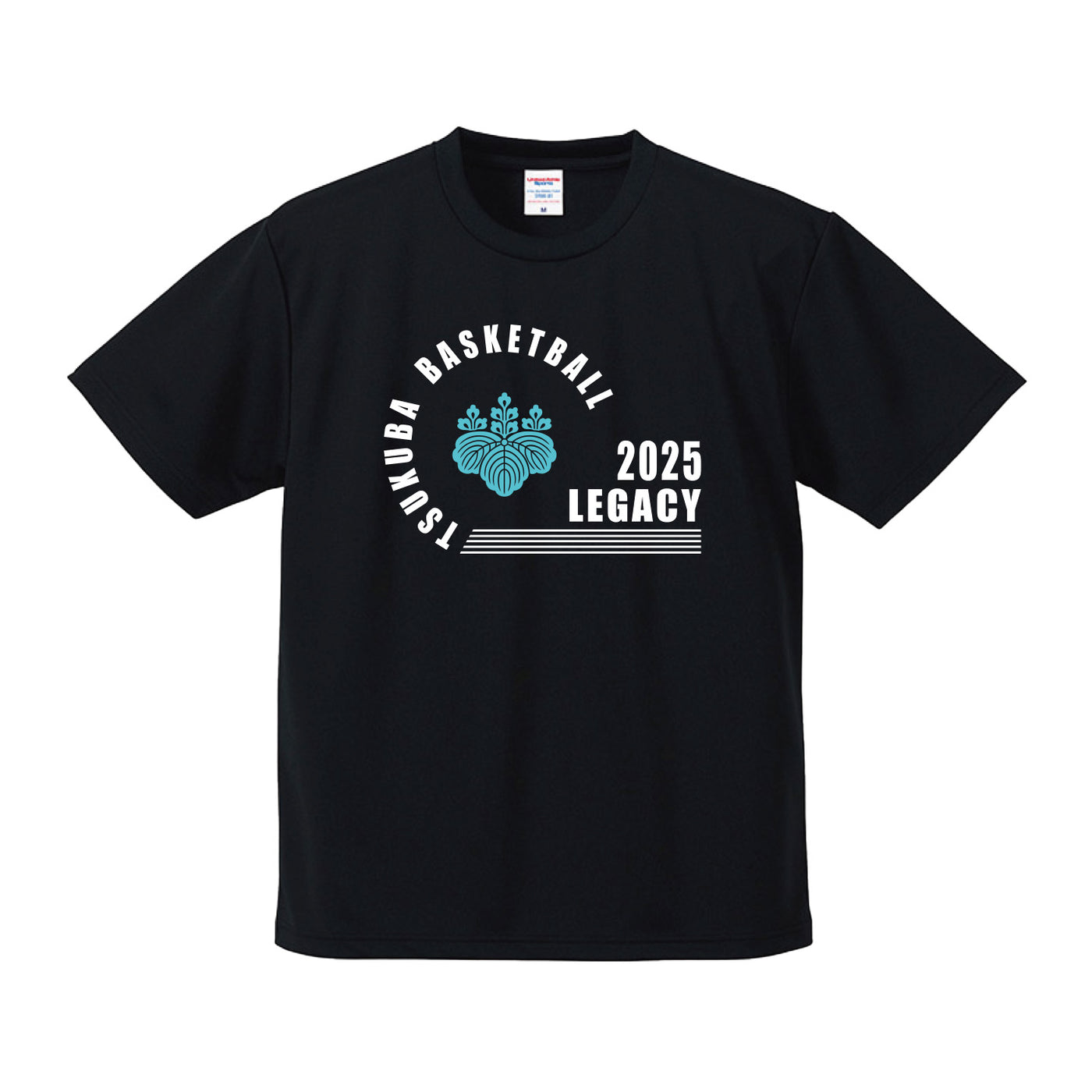 筑波大学 バスケットボール部 HG ドライTシャツ ブラック