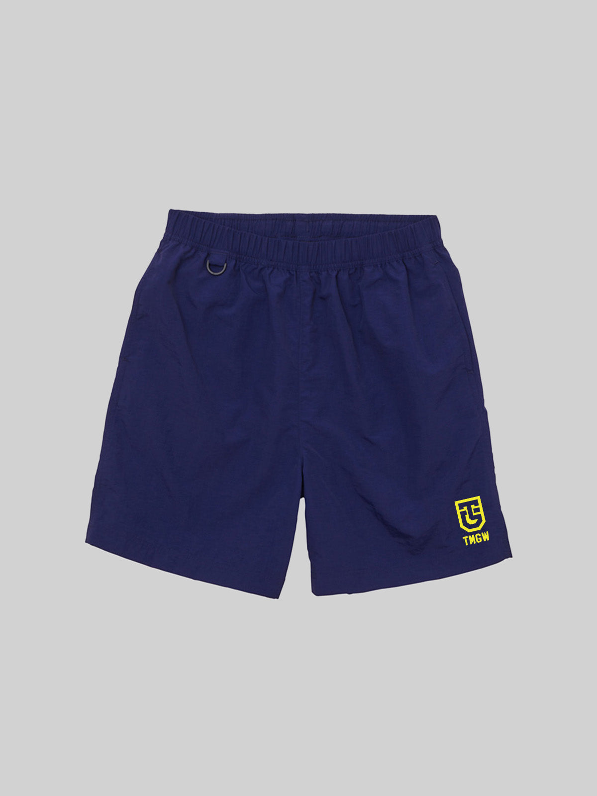 TAMAGAWA nylon shorts TG logo navy