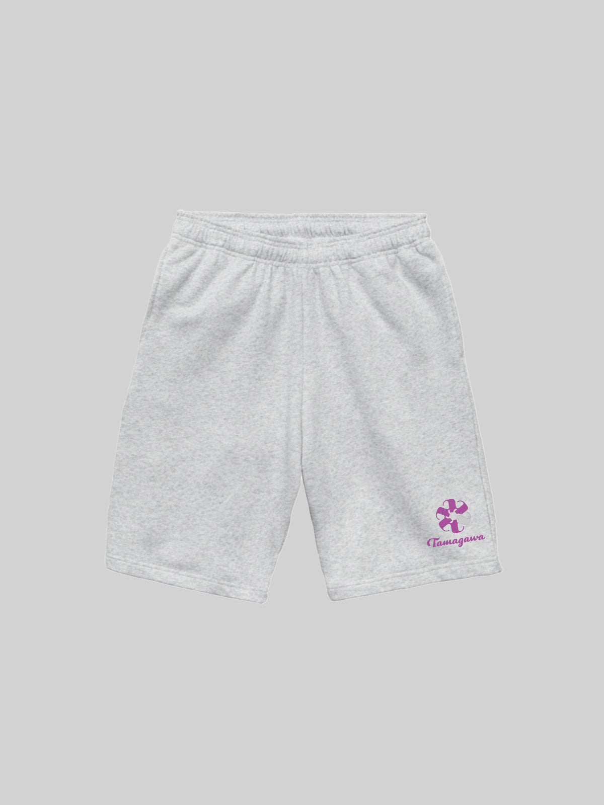 TAMAGAWA Sweat Shorts Cosmos Logo Ash