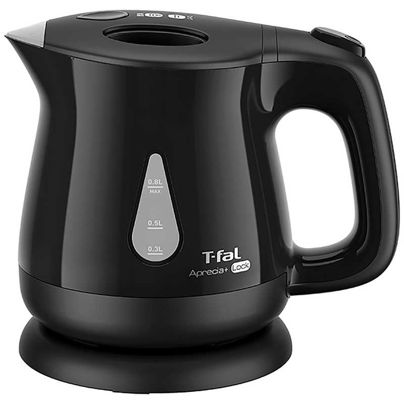 T-fal 【アウトレット】電気ケトル アプレシア・プラス ロック [0.8L] KO5408JP ブラック