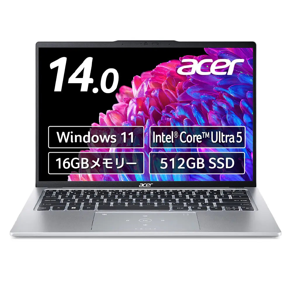 Acer ノートパソコン Swift Go 14 Core Ultra 5 16GBメモリー 512GB SSD 14インチ SFG14-73-N56Y