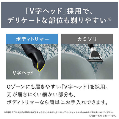 パナソニック　Panasonic ボディトリマー ボディトリマー 黒 ［1枚刃 /AC100V-240V］ ER-GK82-K