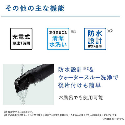 パナソニック　Panasonic ボディトリマー ボディトリマー 黒 ［1枚刃 /AC100V-240V］ ER-GK82-K