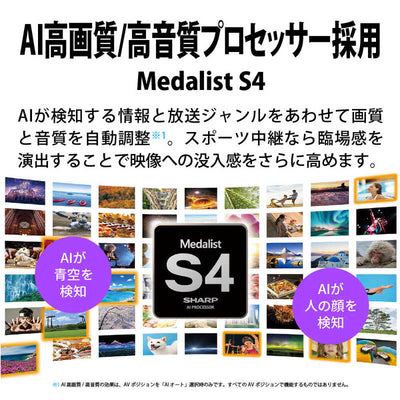 シャープ　SHARP 4K有機ELテレビ AQUOS OLED (アクオスオーレッド) GQ3ライン [48V型 /4Kチューナー内蔵 /YouTube対応] 4T-C48GQ3