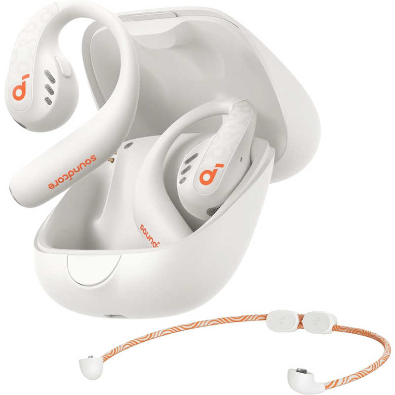 アンカー Anker Japan フルワイヤレスイヤホン Anker Soundcore AeroFit Pro ［防水 /Bluetooth］ ソフトホワイト A3871N21