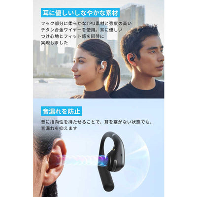 アンカー Anker Japan フルワイヤレスイヤホン Anker Soundcore AeroFit ［ワイヤレス(左右分離) /Bluetooth］ ホワイト A3872N21