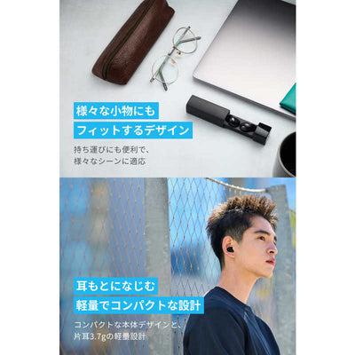 アンカー Anker Japan フルワイヤレスイヤホン Soundcore A30i ［ワイヤレス(左右分離) /ノイズキャンセリング対応 /Bluetooth対応］ ブラック A3958N11
