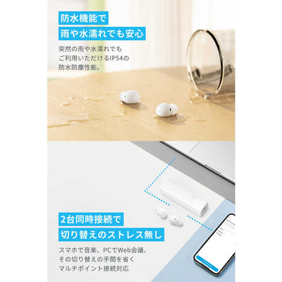 アンカー Anker Japan フルワイヤレスイヤホン Soundcore A30i ［ワイヤレス(左右分離) /ノイズキャンセリング対応 /Bluetooth対応］ ホワイト A3958N21