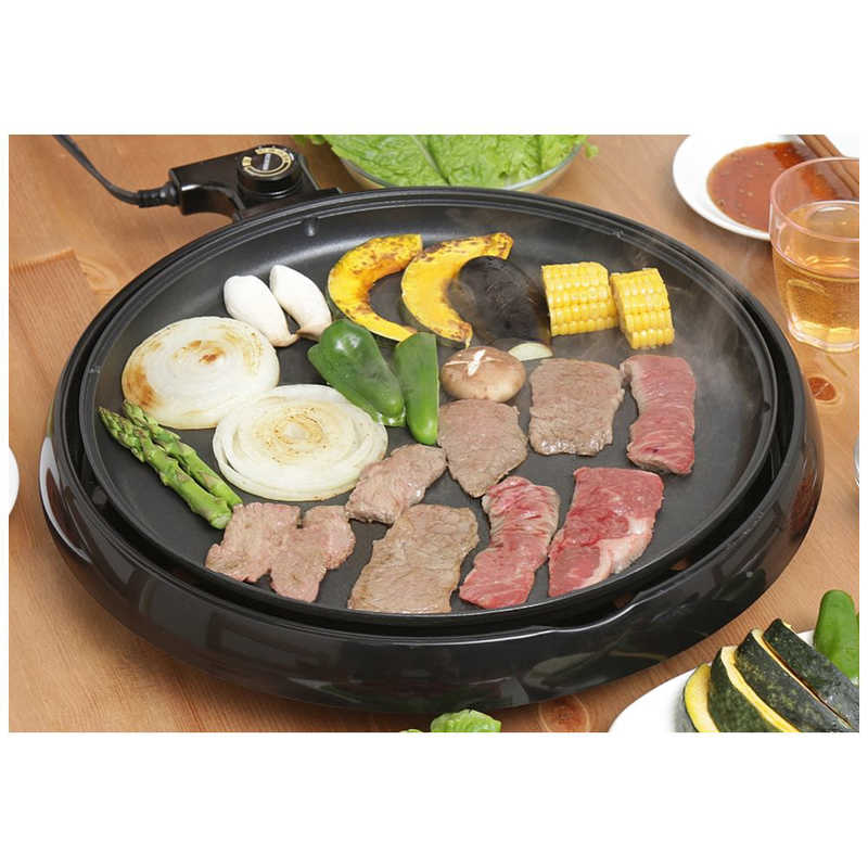 アイリスオーヤマ　IRIS OHYAMA 丸型ホットプレート ブラック [プレート1枚] IHP-C320