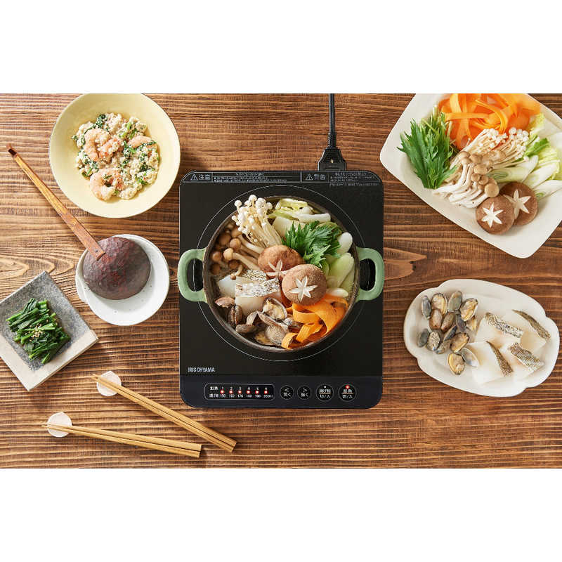 アイリスオーヤマ　IRIS OHYAMA IHコンロ1400W IHK-TK52-B [1口]