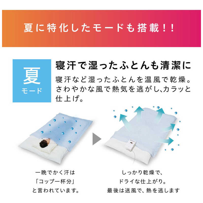 アイリスオーヤマ　IRIS OHYAMA ふとん乾燥機 ハイパワーツインノズル KFK-402-W