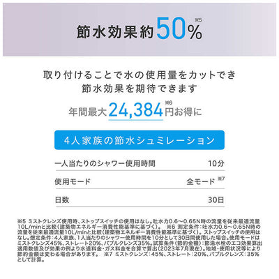 アイリスオーヤマ　IRIS OHYAMA ウルトラファインバブル クレンジングシャワーヘッド MiCOLA(ミコラ) ［マイクロバブル機能］ シェルホワイト SHM01W