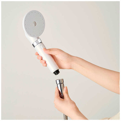 アイリスオーヤマ　IRIS OHYAMA ウルトラファインバブル クレンジングシャワーヘッド MiCOLA(ミコラ) ［マイクロバブル機能］ シェルホワイト SHM01W