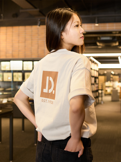 JINDAI Magnum Weight Big Silhouette TEE Bridge Logo Frost Gray