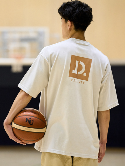 JINDAI Magnum Weight Big Silhouette TEE Bridge Logo Frost Gray