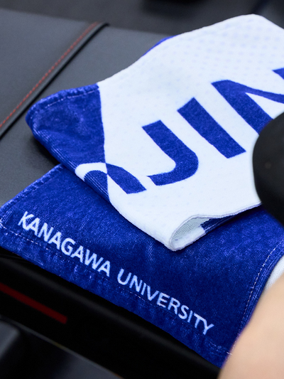 JINDAI マフラータオル Team JINDAIロゴ ロイヤルブルー