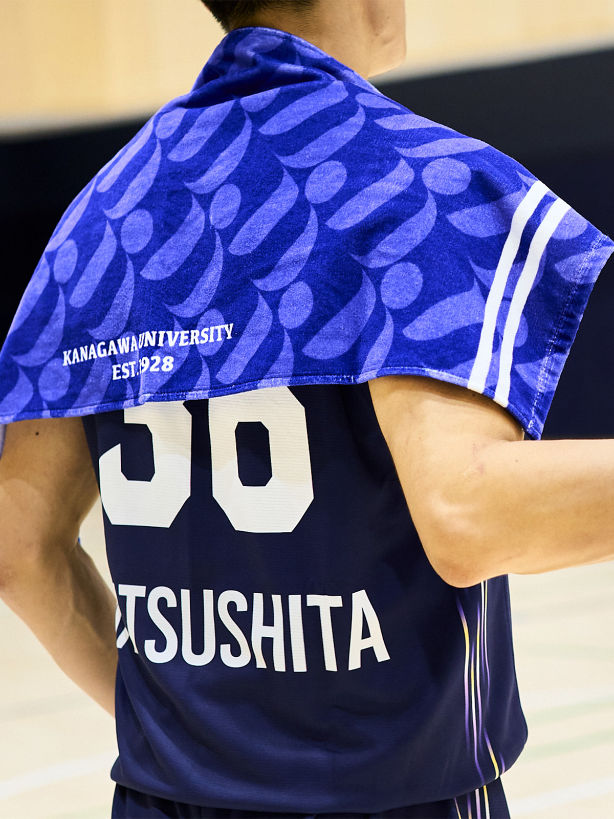 JINDAI フェイスタオル JDロゴ ロイヤルブルー