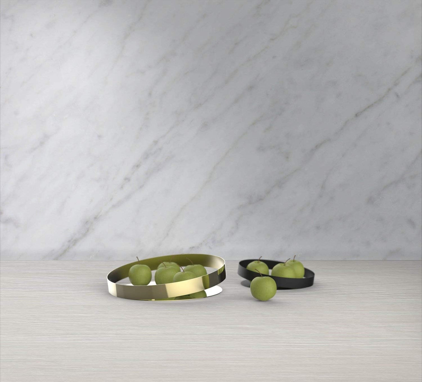 Orbis fruit tray 30cm Polished Gold Finish