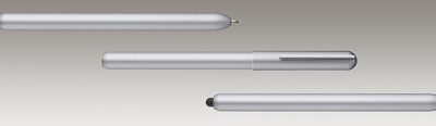 beyond Object Dueto Fineliner Pen + Stylus Silver Finish