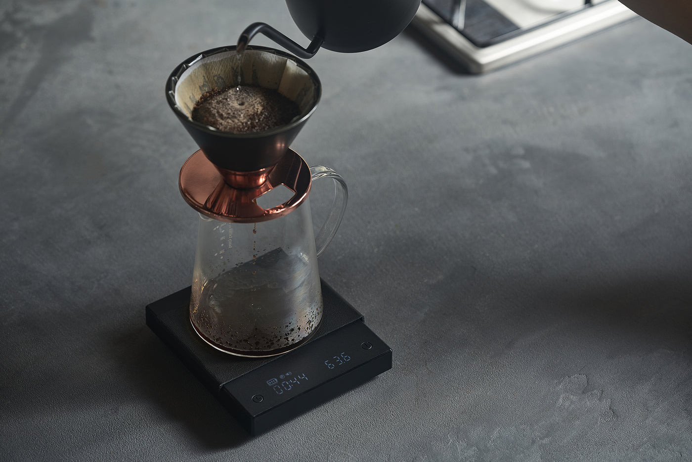 Beasty Coffee コーヒースケール [ブラックレザー]
