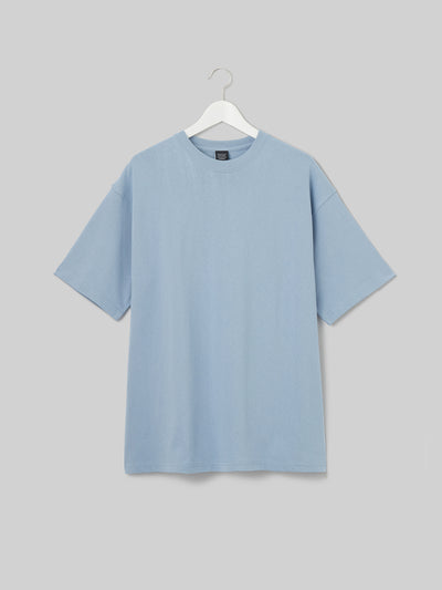 JINDAI マグナムウェイトビッグシルエットTEE JDロゴ アシッドブルー