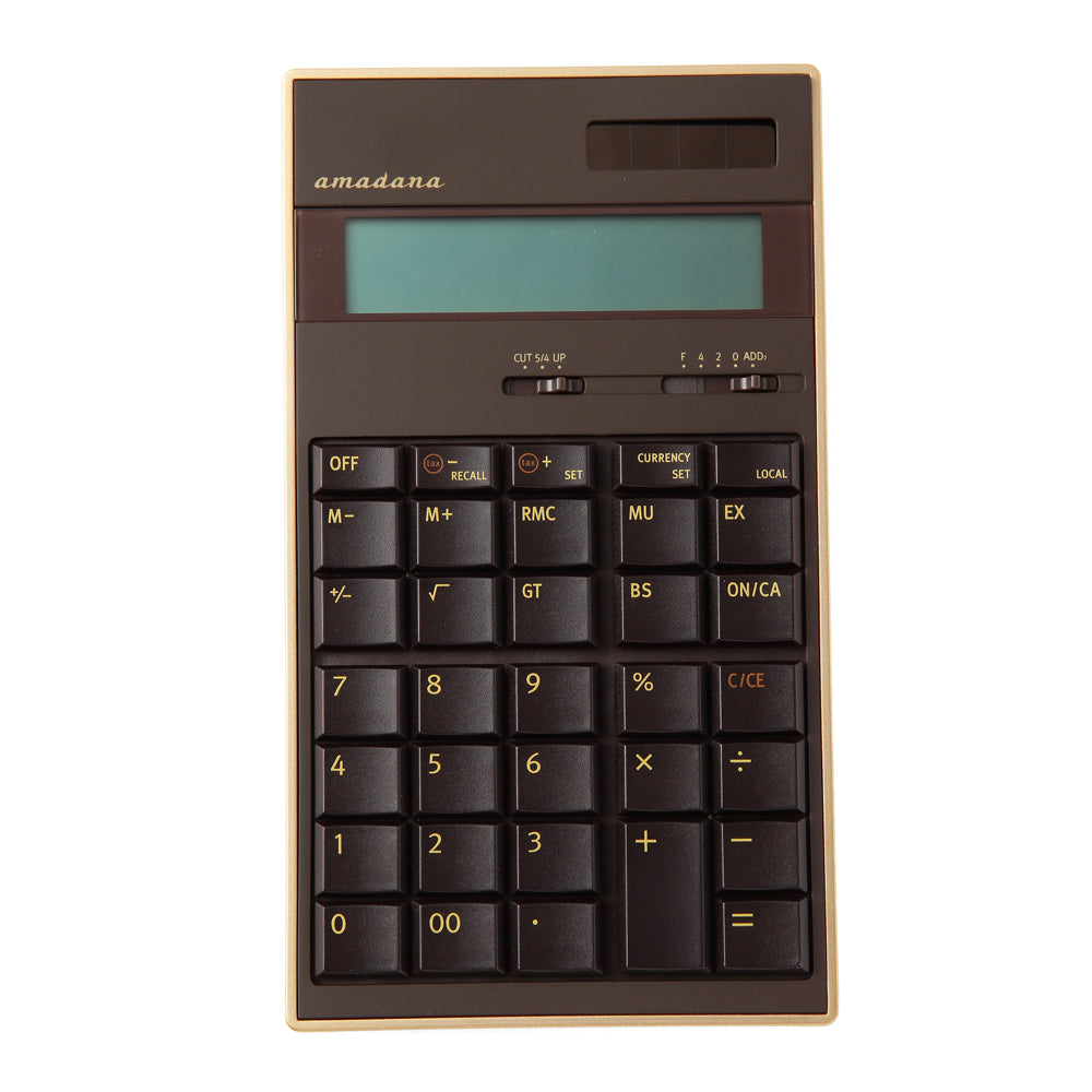 amadana電子計算機 (ブラウン)  LC-704-BR