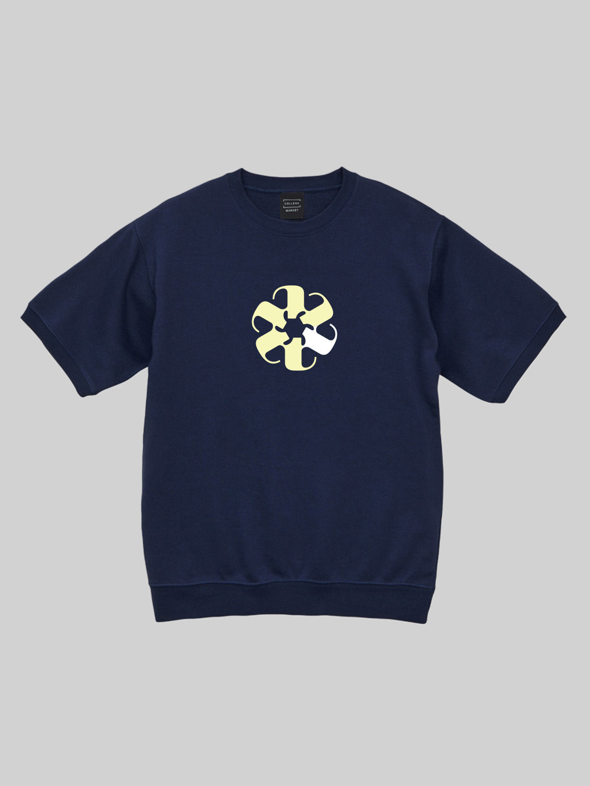 TAMAGAWA Half Sleeve Sweatshirt Cosmos Logo Navy