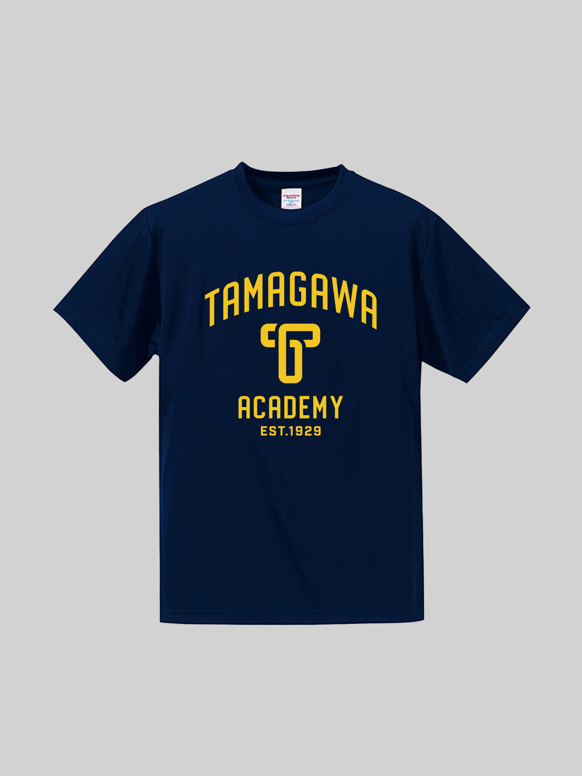 TAMAGAWA SPORTS Short Sleeve Dry TEE T ACA Logo Navy