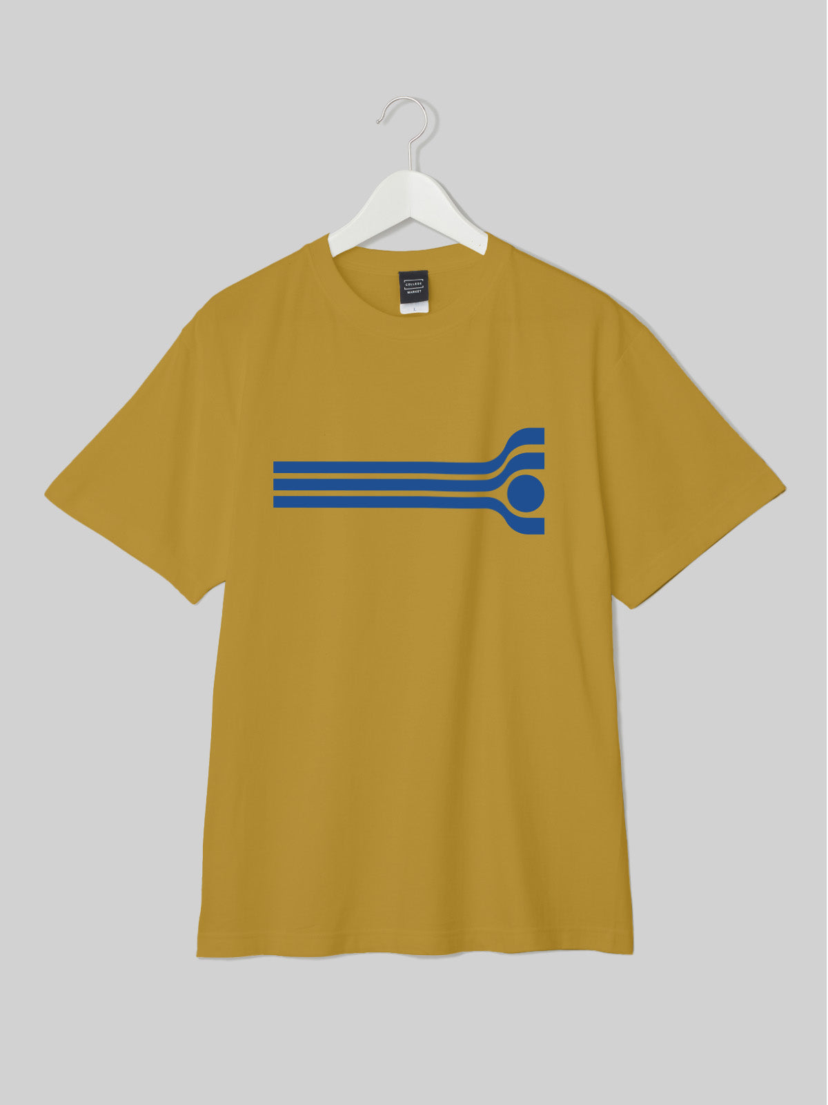 TAMAGAWA Short Sleeve TEE Tamagawa Logo Hazy Yellow