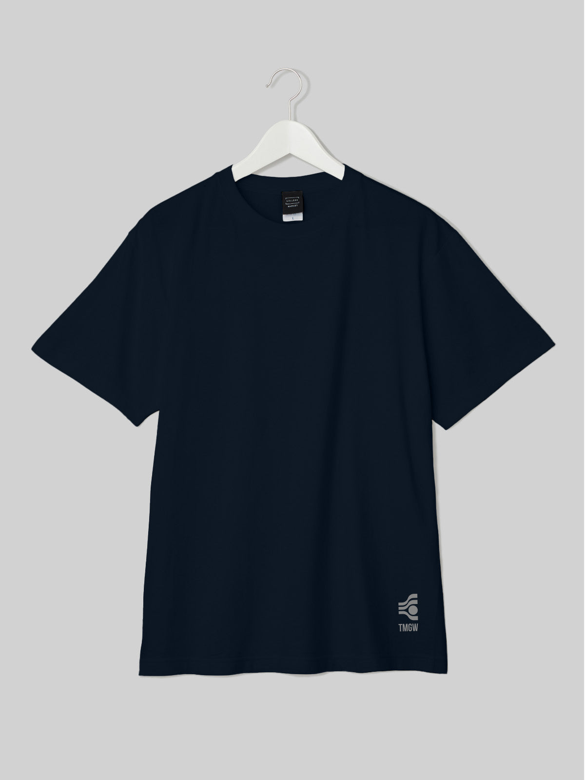 TAMAGAWA Platinum Face Cotton TEE Tamagawa Logo Navy