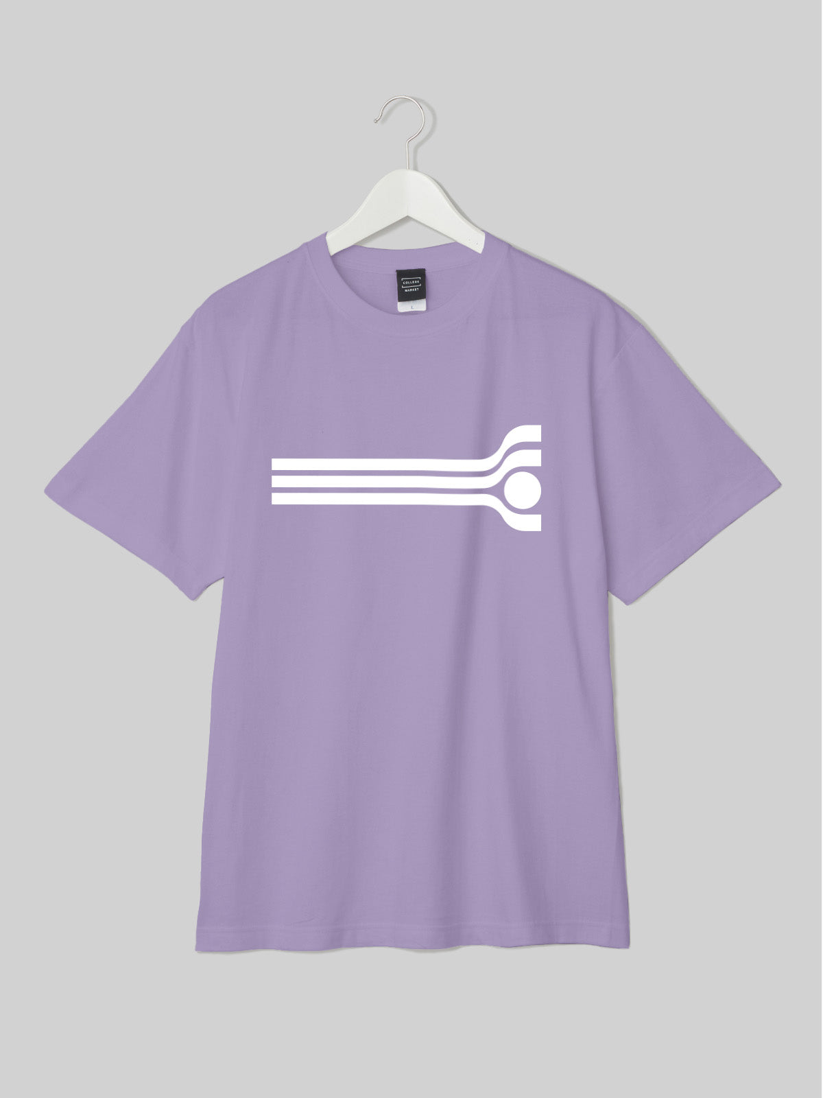 TAMAGAWA Short Sleeve TEE Tamagawa Logo Light Purple